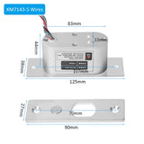 DC 12V Mini Electric Bolt Lock Fail Safe Stainless Steel Solenoid Electric Door Lock 5 Wires Feedback Lock Easy to Install