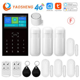 4G Wireless Burglar Alarm System PG109 Smart Home Security System Support Alexa&amp;Google Home Door Windows Motion Sensor Alarm