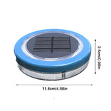 Solar Floating Pool Light Upgraded Waterproof Swimming Pool Lamp Outdoor Decorative Light Blue LED Floating Garden Pool Light