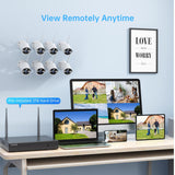 Smonet 8PCS 3MP HD Wireless Security Camera System Wifi CCTV Surveillance IP Cameras Outdoor Indoor Audio Waterproof For Home