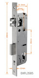 Double sides Euro 85mm mortise Waterproof Fingerprint tuya wifi card Pincode Smart digtial Door Lock for Aluminum/Sliding Door