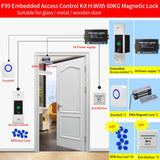 12V DC RFID Reader Keyless Door Opener Metal  Access Control Keypad 800 Users Mini  IP66 Waterproof Embedded Fingerprint Reader