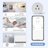 CORUI Tuya WiFi Smart Plug 10A US Socket Plug Adapter Smart Life App Remote Control Works With Alexa Google Home Assistant