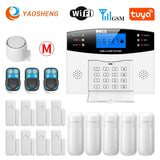 Smart Home GSM Security Alarms For Home WIFI Wireless Home Alarm For Garage Residential House Security Alarms Support Alexa