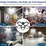 3-10 Panel Deformable LED Garage Light,industrial Lighting Led Ceiling Garage Lamp 8000LM E26/E27 6500K USA Warehouse Shop Light