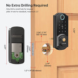 Electronic Smart Lock With Biometric Fingerprint /APP Remotely /IC Card /Password Keypad Unlock Door Latch Deadbolt Locks