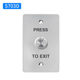 Waterproof Door Push Exit Button Gate Release Switch Opener COM NC NO LED Backlight For Door Access Control System Entry Outdoor