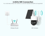 3MP Solar Outdoor WIFI Camera Smart Home Recharge battery PIR Motion Detection Security Camera Video Surveillance Monitor ICSEE