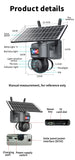 4G SIM Solar Camera Outdoor Solar Panel 5MP HD WIFI Wireless Security CCTV 21000mAh Battery with Anti-theft Siren Alarm