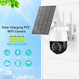 3MP Solar Outdoor WIFI Camera Smart Home Recharge battery PIR Motion Detection Security Camera Video Surveillance Monitor ICSEE