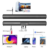 TV Car Sound Bar Wired and Wireless Bluetooth-compatible Home Surround SoundBar for PC Theater TV Computer Speaker