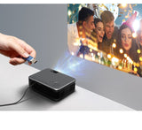 MINI Projector Portable A30 Upgrade 3D LED Home Theater Cinema Gamer Beamer 1080P 4K Video Via HD Port Laser Smart TV
