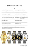 Original Quartz Men Watch Waterproof Luminous Dual Calendar Stainless Steel Wristwatch Luxury Watches