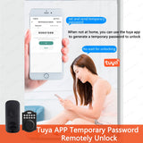 Digital Deadbolt Lock Tuya Bluetooth Smart Keyless APP Password Unlock Support Remote Temporary Code Easy Replacement