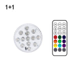 USB Rechargeable Submersible Swimming Pool Light RGB Led Night Light with Suction Cup RF Control Outdoor Garden Underwater Lamp
