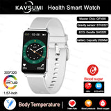 2023New Non-invasive Blood Glucose ECG Smart Watch Heart Rate 24-hour Automatic Health Monitoring Fitness Bracelet For Men Women
