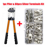 260/240/60CPS Assortment Car Auto Copper Ring Terminal Wire Crimp Connector Bare Cable Battery Terminals Soldered Connectors Kit