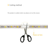 220V LED Strip Lights 5050 Waterproof High Brightness Flexible Lamp Tape Kitchen Outdoor Garden Room Decor LED Strip With Switch