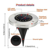 20LED Solar Power Disk Light Outdoor Garden Solar Underground Light Deck Light Spotlight Buried Solar Led Lamp Garden Decoration