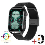 Clcey 2023 New Sports SmartWatch Men&#39;s And Womens AMOLED Screen Bluetooth Call Always Display Time HeartRate Weather SmartWatch