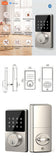 Smart Home Bluetooth Lock Keyless Entry Door Lock With Touchscreen Keypad APP Control Waterproof IP54 Low Battery Alert