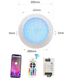 27W IP68 Waterproof Swimming Pool Lighting DC12v LED RGB Underwater Lamp With Remote Controller for Garden Decor Outdoor Light