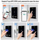 WiFi Door Access Control Keypad IP68 Waterproof RFID Keyboard Controller Reader Touch Door Opener APP Remote Unlock WG26/34