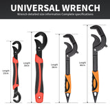 Onnfang 6-60mm Universal Wrench Multi-function Wrench Tool Home Repair Key Hand tool Adjustable Purpose Universal Pipe Wrench
