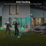 8MP Dual Screen PTZ Wifi Surveillance AI Human Detect Camera Bluetooth Connectinvity 3 Night Vision Modes IP66 Waterproof ICSEE