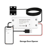 Tuya Wifi Smart Garage Door Opener Controller Switch Siren Horn Alarm RF433 Remote APP Control Works with Alexa Google Home Siri