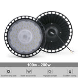 200W High Bay Light UFO 10000LM 13000LM 220V 16000LM IP65 Waterproof Warehouse Garage Light Super Bright Commercial  Lighting