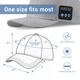 Hat with Bluetooth Speaker Adjustable Wireless Smart Speakerphone Cap for Outdoor Sport Baseball Cap with Mic Audio Music Player