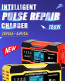 12V / 24V Car Battery Charger Full Automatic Intelligent Fast Charging Pulse Repair Charger for AGM GEL WET Lead Acid