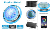Led Pool Light Bluetooth Control Waterproof IP68 47W RGB Swimming Pool Light with 4.7 M Cord Three Channels