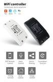 Tuya WiFi Smart Switch APP Wireless Controller Universal Breaker Timer Smart Life Work with LED Light Switch Alexa Accessories