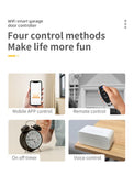 Tuya Wifi Smart Garage Door Opener Controller Switch Siren Horn Alarm RF433 Remote APP Control Works with Alexa Google Home Siri