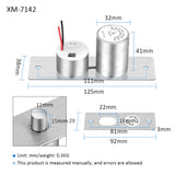 DC 12V Mini Electric Bolt Lock Fail Safe Stainless Steel Solenoid Electric Door Lock 5 Wires Feedback Lock Easy to Install