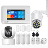 Smart Security Alarms For Home WIFI Wireless Home Alarm APP Remote Control Compatible With Alexa House Alarm Systems