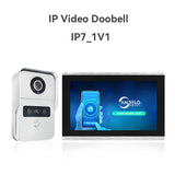 Wifi 1080P IP Video Intercom Doorbell Camera Poe Touch Screen Apartment Doorphone Interfone RFID Access Control Motion Detection
