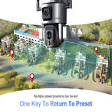 4K 8MP Solar Camera Dual Lens 10X/4X Zoom 4G /WIFI Ai Security Outdoor Camera Humanoid Tracking Color Night Vision PTZ Cam