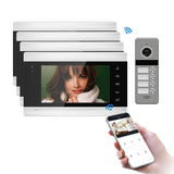 JeaTone WiFi Video Intercom Smart Tuya App Video Doorbell for Multi-Apartments with Remote Control Intercom in Private House