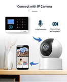 Wireless WIFI GSM Home Security Alarm System - Smart Life APP With Motion Sensor Detector Compatible With Alexa &amp; Google