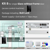 Access Control System Safe Electronic Gate Opener Home Garage Digital Set Eletric Magnetic RFID Smart Door Lock Kit