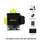 GROSAM 360 Laser level 16Lines 4D Self-leveling Nivel Laser Cross Horizontal Vertical Green Beam For Construction Tools