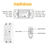 Tuya Wifi Smart Garage Door Opener Controller Switch Siren Horn Alarm RF433 Remote APP Control Works with Alexa Google Home Siri