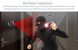 Smart Tuya 1080P WiFi Door Bell Eye Peephole Camera 5000mAh Audio 4.3' PIR FHD Infrared Alexa Google Announcement Digital Viewer