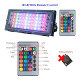 Flood Light Lamp AC220V Outdoor Lighting Floodlight Waterproof Reflector Led Rgb Spotlight with Remote
