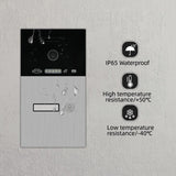 Jeatone Wireless Video Intercom For Home 7&quot; Touch Screen Intercom In Private House Monitor 720P Doorbell Camera With Fingerprint