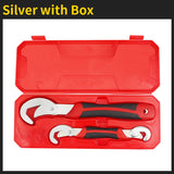 Onnfang 6-60mm Universal Wrench Multi-function Wrench Tool Home Repair Key Hand tool Adjustable Purpose Universal Pipe Wrench