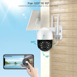 3MP Solar Outdoor WIFI Camera Smart Home Recharge battery PIR Motion Detection Security Camera Video Surveillance Monitor ICSEE